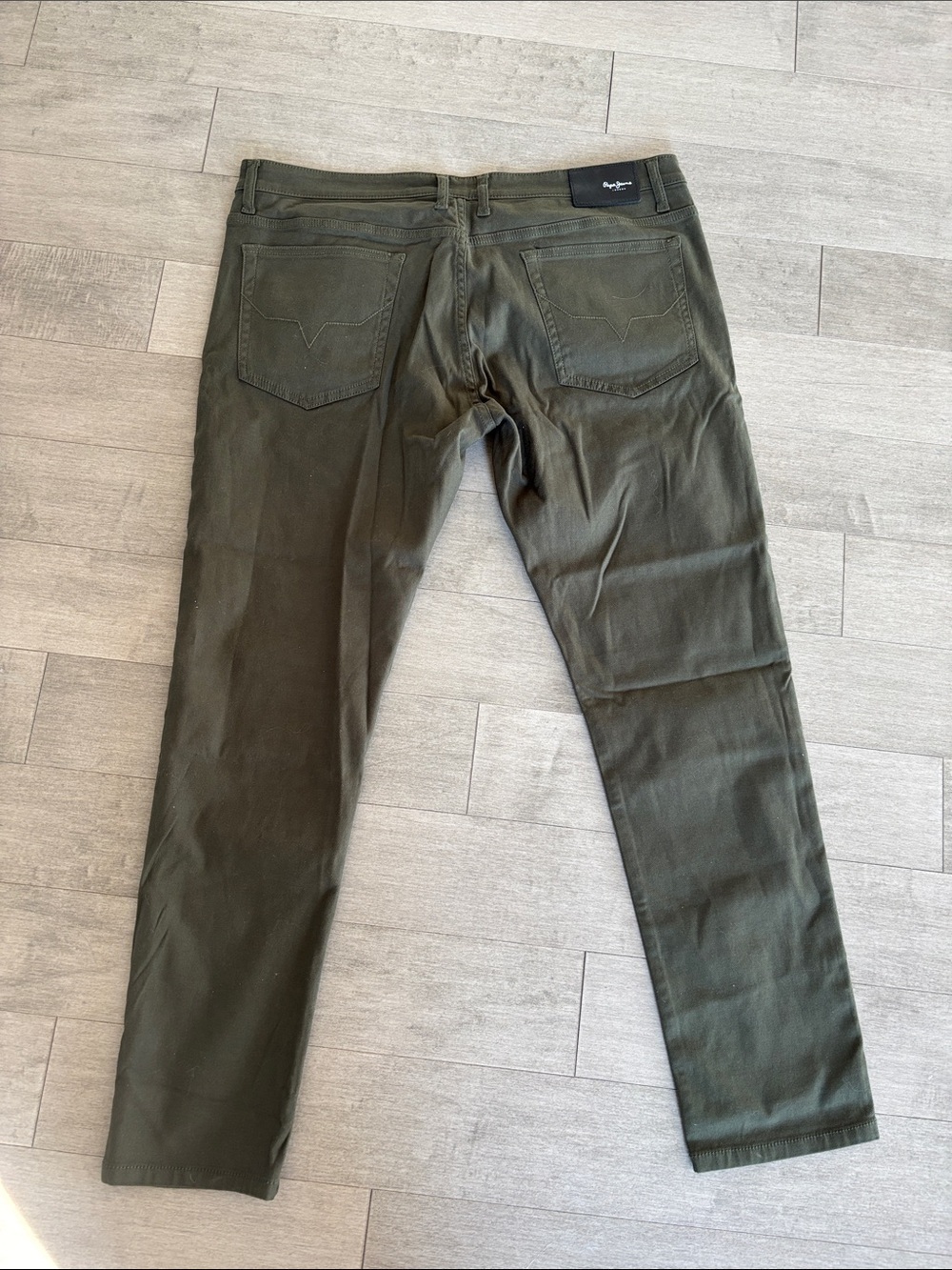 Pepe Jeans Olive Green Men's Jeans - Picture 7 of 12